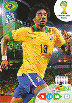 Dante Brazil Panini 2014 World Cup #49